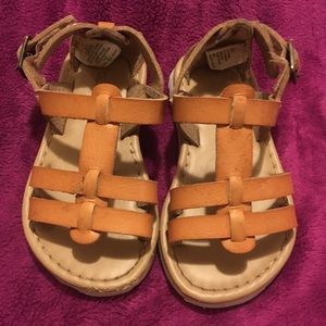 Brown Strappy Little Girls Sandals  Sz 5 -Old Navy